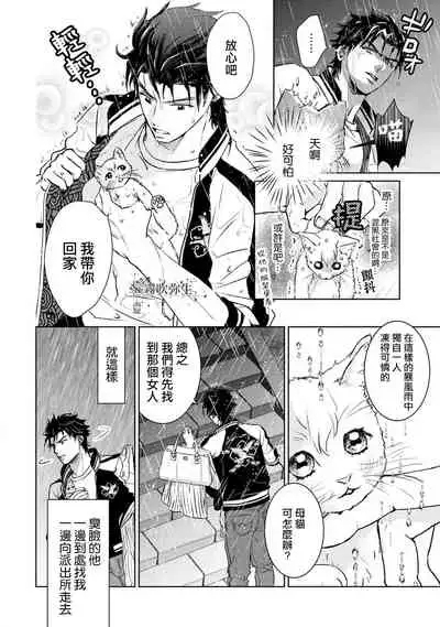 可怕的臭臉君對貓很癡迷