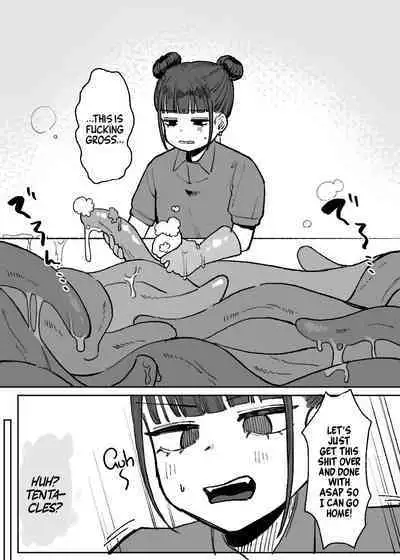 Shokushu Fuuzoku Seisou Baito | Job: Cleaner at at Tentacle Brothel