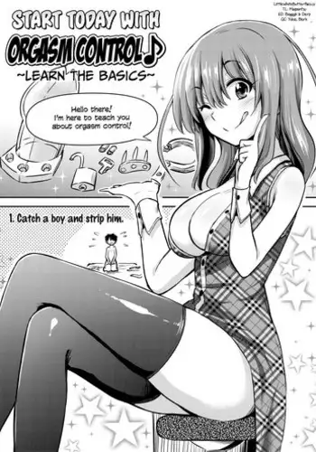 [Akai Mato] Ashita Hajimetai Shasei Kanri ~Daitai Konna Mon Hen~ | Orgasm Control (Boku wa Kanri Kanri Kanri Sarete Iru Melonbooks Kounyuu Tokuten) [English] =LWB=