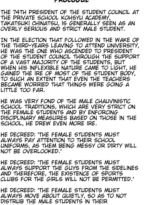 Joseitoka Kaichou | The M-to-F'ed student council president