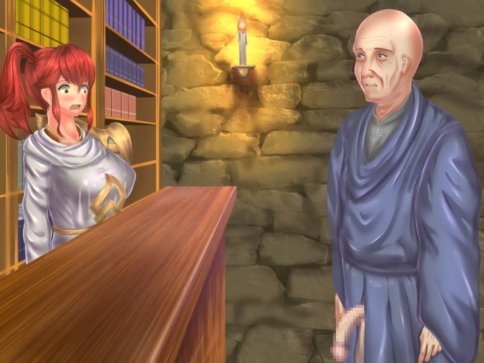 I cannot fight, but this 'staff' I carry can delay my ejaculation.