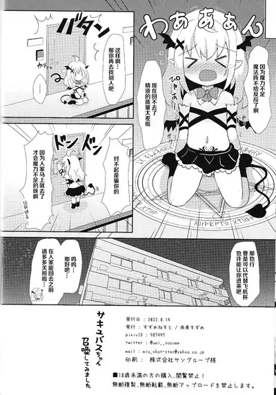 サキュバスちゃん召喚してみました