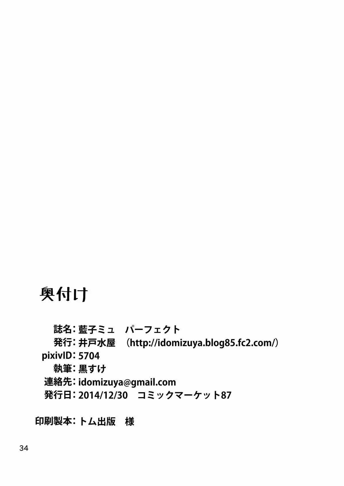 藍子ミュパーフェクト